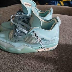 Nike Air Jordan 4 Retro Light Blue Sneakers